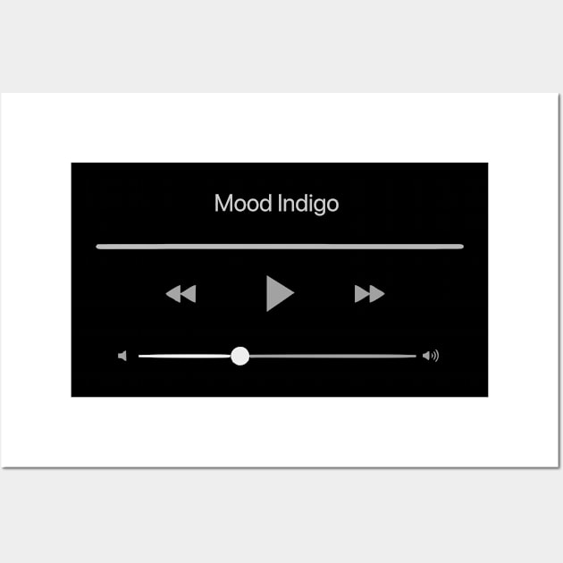 Playing Mood Indigo Wall Art by RodriUdin